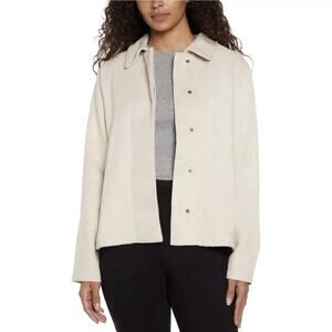 Banana Republic Ladies' Snap Front Jacket Size Large Color Cream. NWT